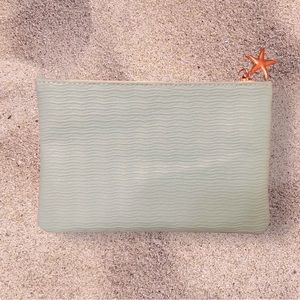 IPSY Starfish & Waves Seafoam Zippered Pouch | Organizer | Makeup Bag